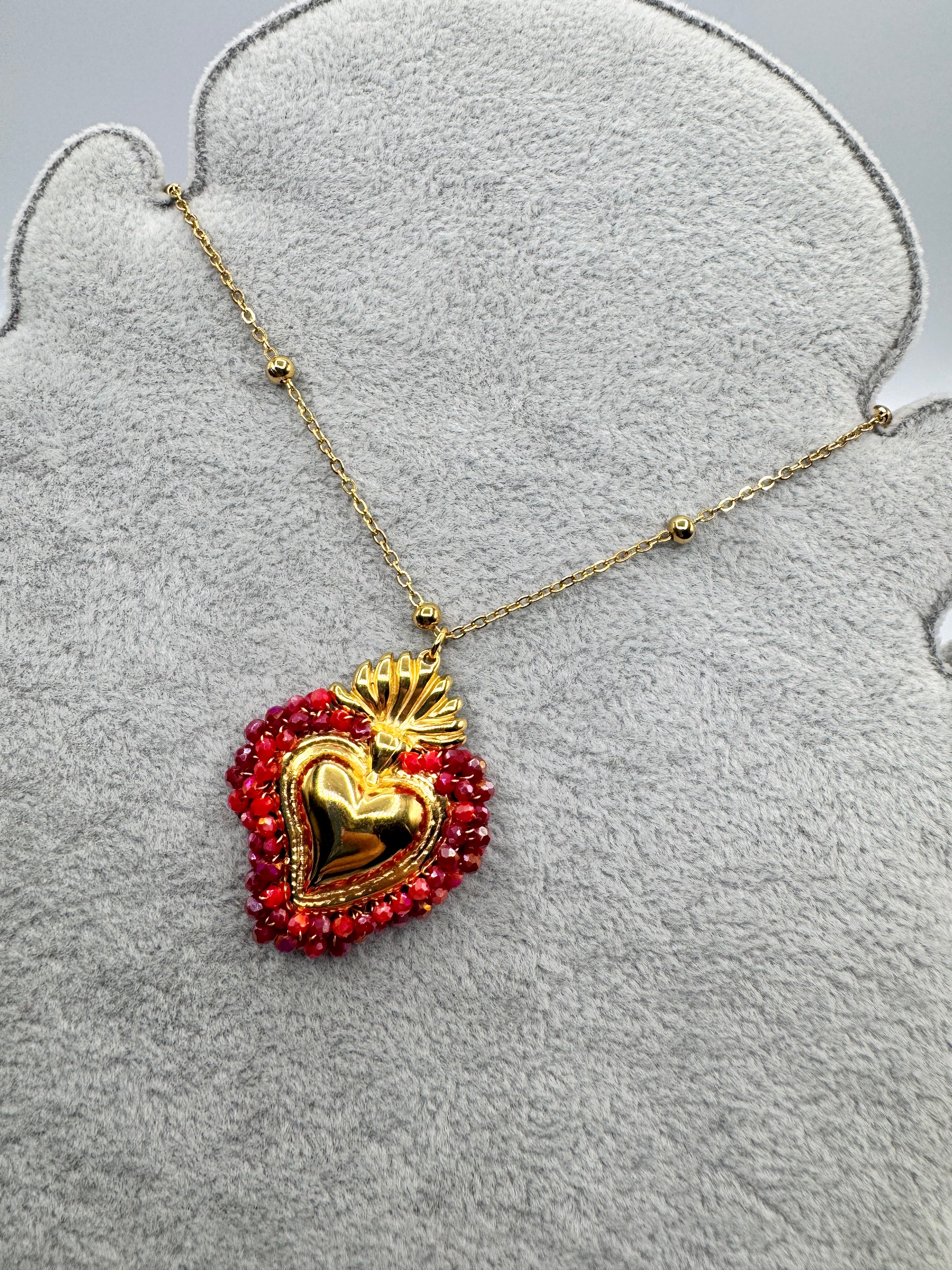 Collana Cuore Rosso
