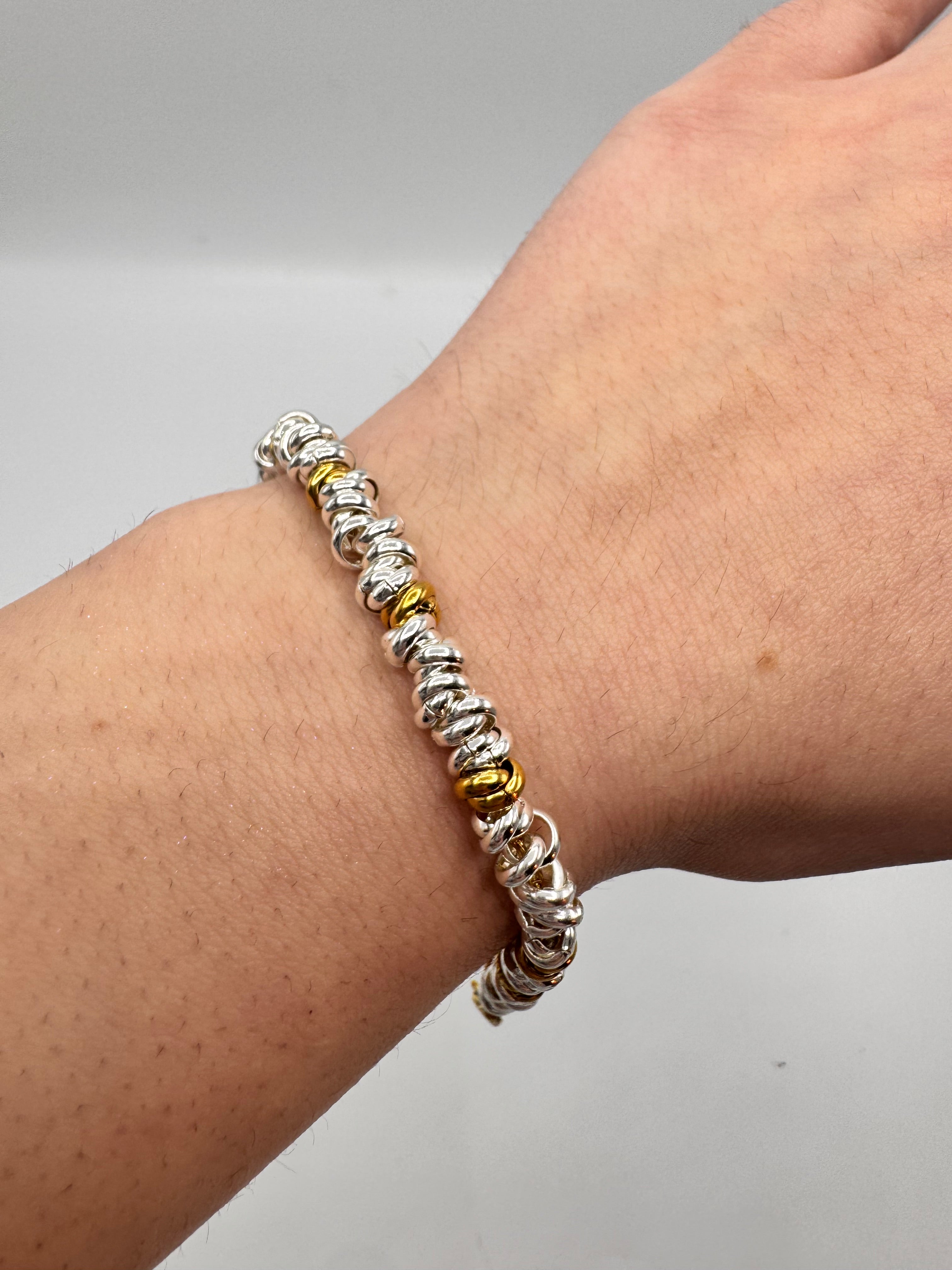Bracciale Nodini Bicolore