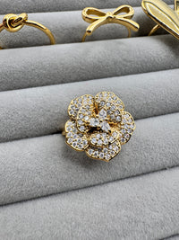 Anello Rosa Inglese Full Pavè