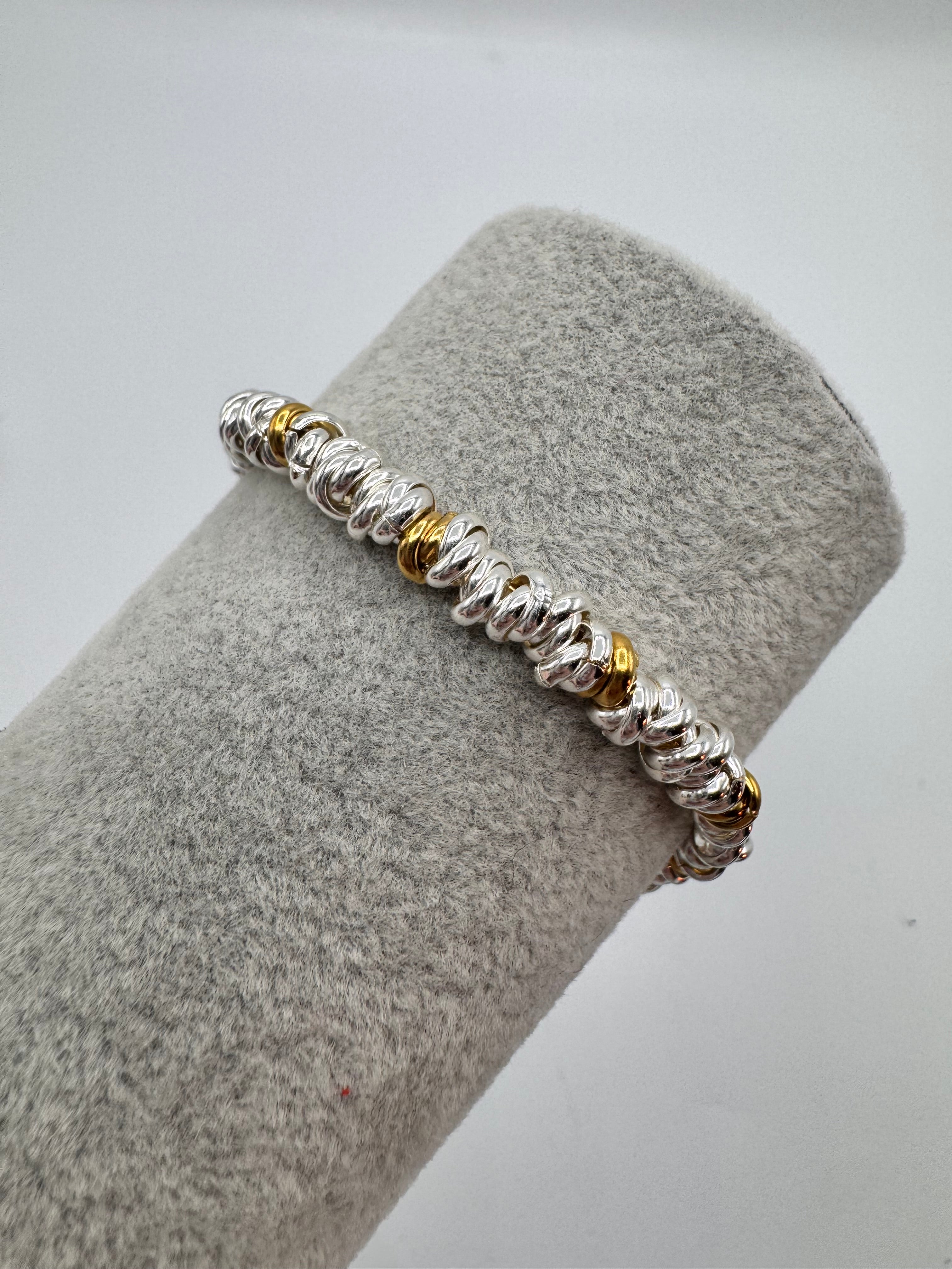 Bracciale Nodini Bicolore