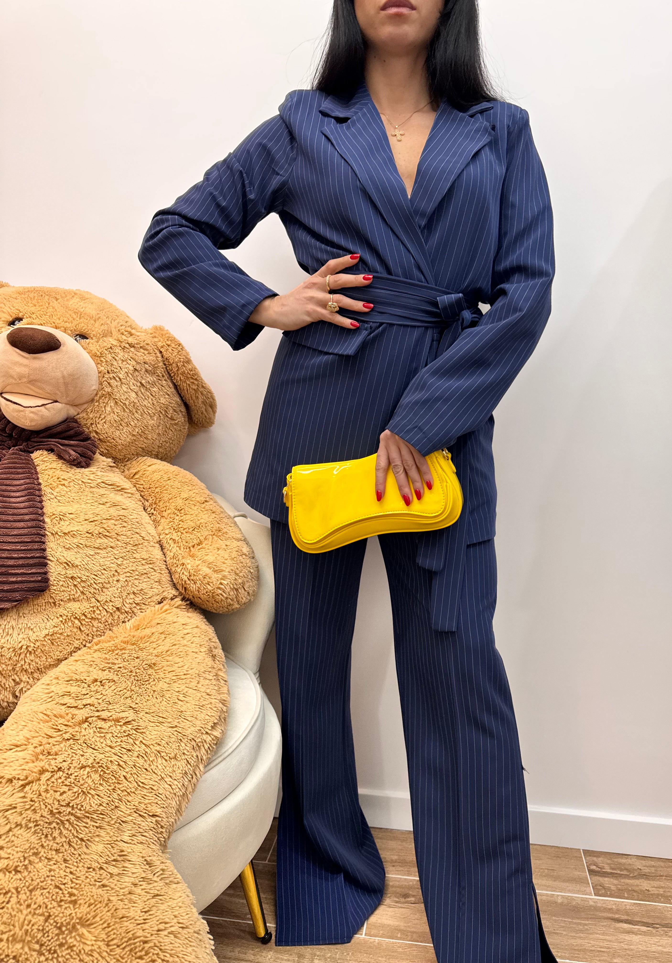 Tailleur Gessato B-Navy
