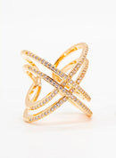 Anello Doppio Incrocio Gold