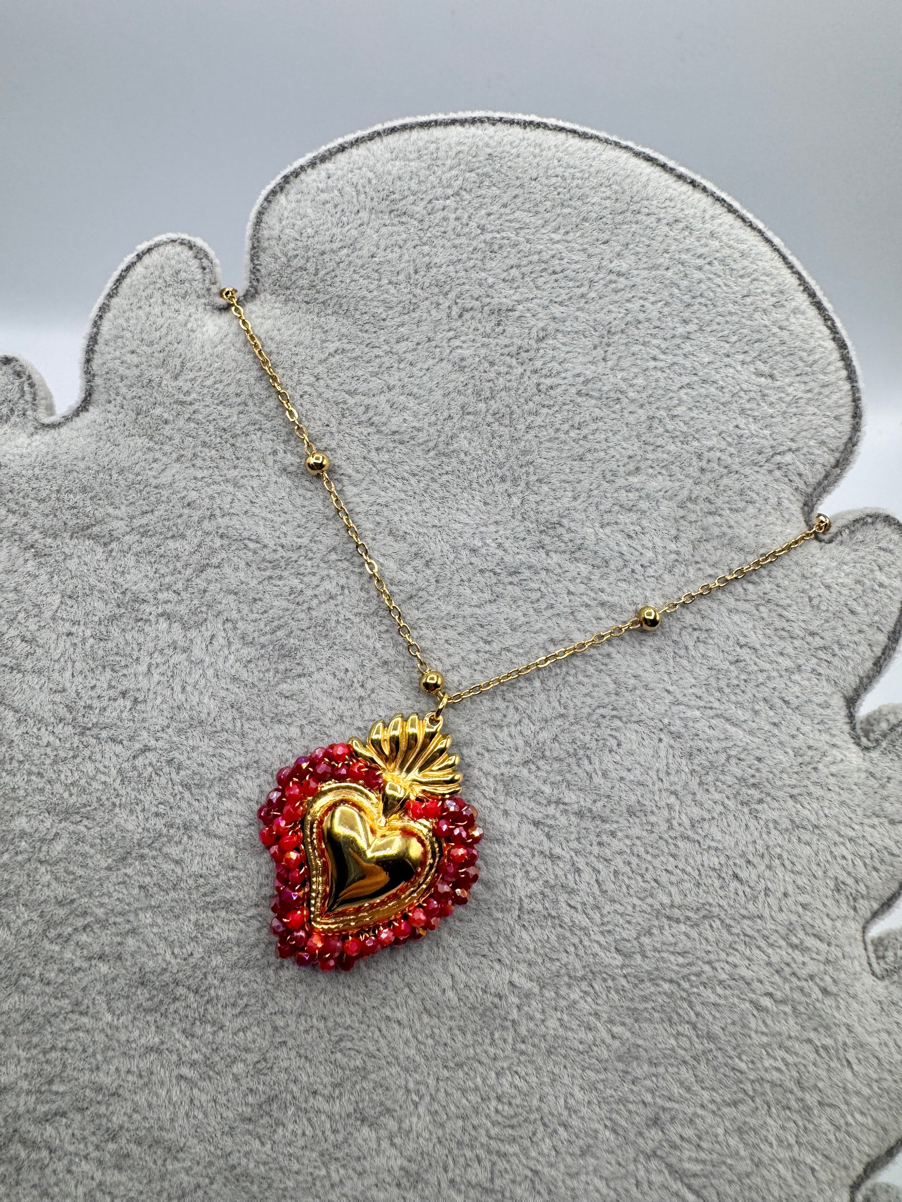 Collana Cuore Rosso